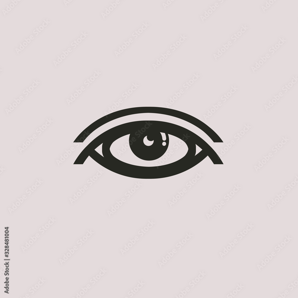 Flat Eye symbol health eyes Flat Eye symbol health eyes
