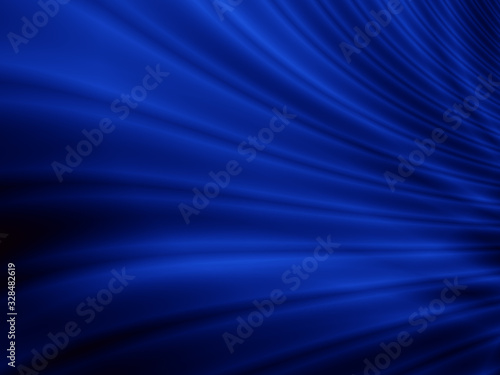 Velvet satin blue dark wave abstract background