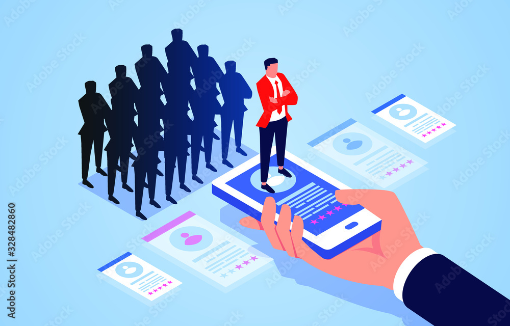 Human resources recruitment and selection, select from the crowd Human resources recruitment and selection, select from the crowd