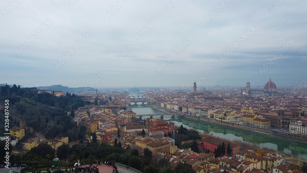 panoramic view of the toscany