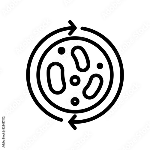 probiotic icon vector. Thin line sign. Isolated contour symbol illustration