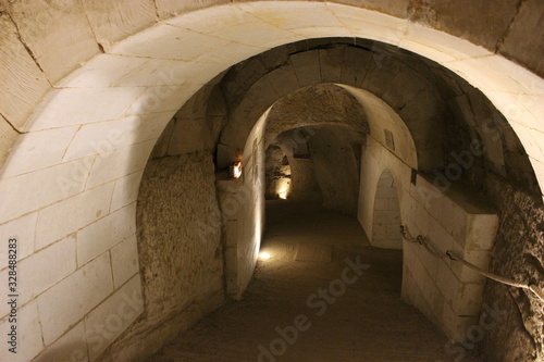 Billede på lærred Souterrains sous un château de la Loire