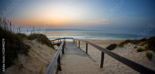 Strandweg Portugal Sonnenuntergang