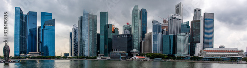Singapore skyline and harbor