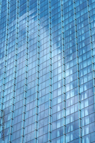 skyscraper windows close up
