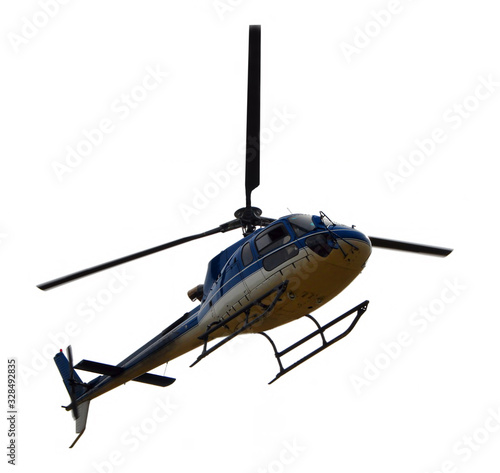 Helicopter isolated on white background © photolia67