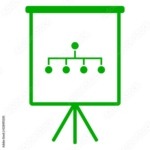 Netzwerk und Flipchart