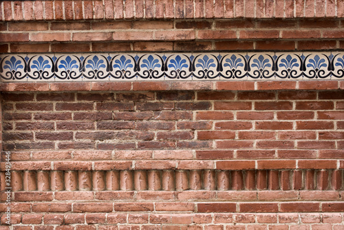 Main facade on old house