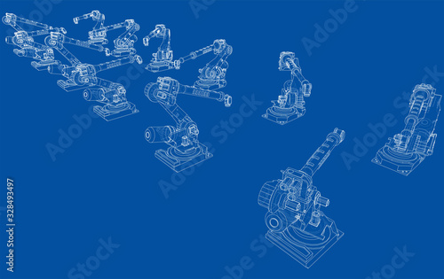 A industral robots manipulators