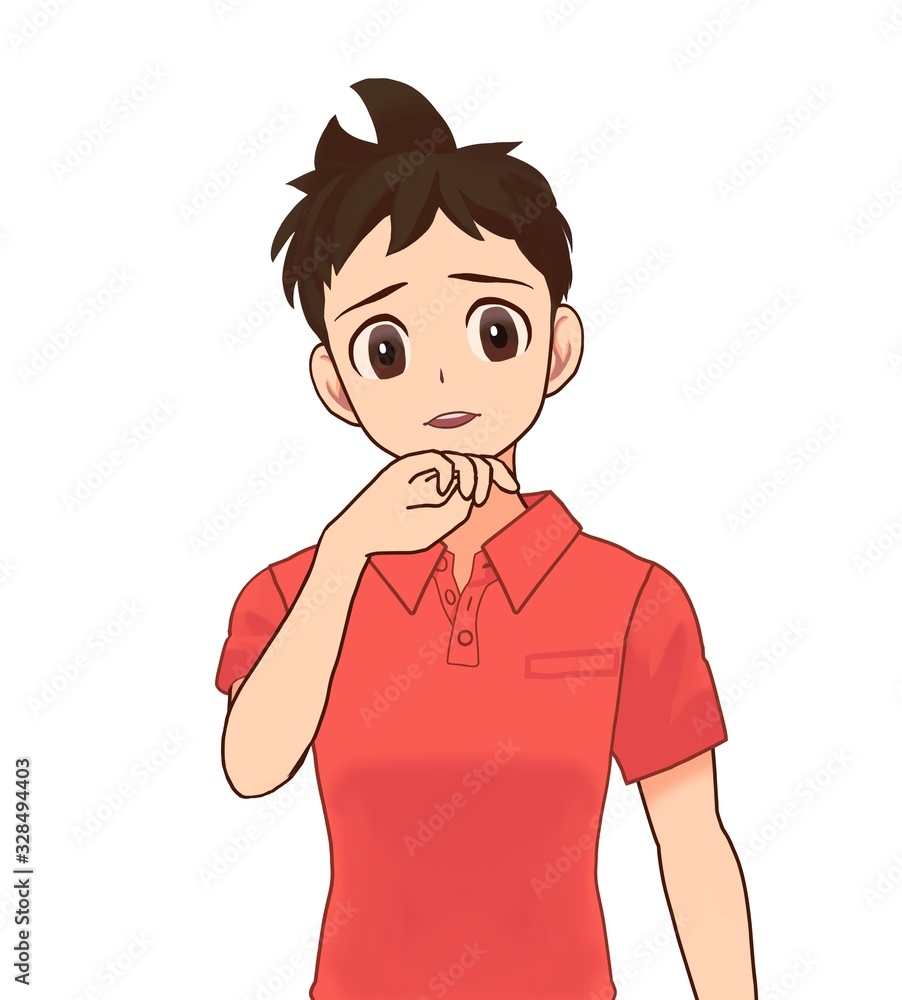 少年 困惑 恐怖 少年 困惑 恐怖