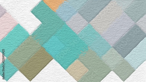 colorful abstract mosaic with a rough texture background. colorful square pattern background. Picture for creative wallpaper or design art work. Backdrop have copy space for text.