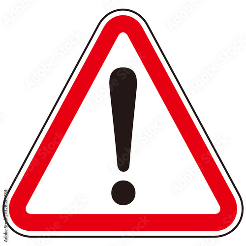 hazard sign icon vector triangle