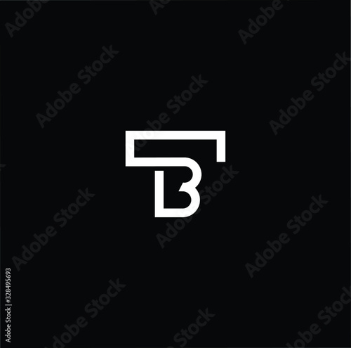 Initial based modern and minimal Logo. TB BT letter trendy fonts monogram icon symbol. Universal professional elegant luxury alphabet vector design