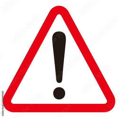 hazard sign icon vector triangle