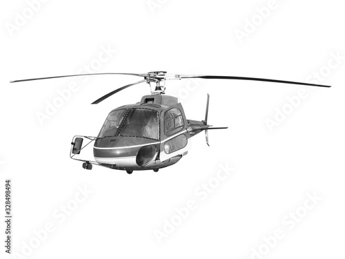 Helicopter isolated on white backgroundHelicopter isolated on white background