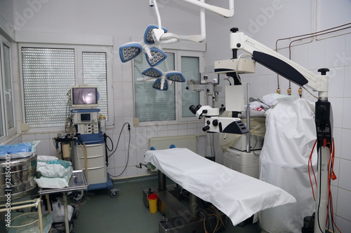 Medical ophthalmology lab and surgery room