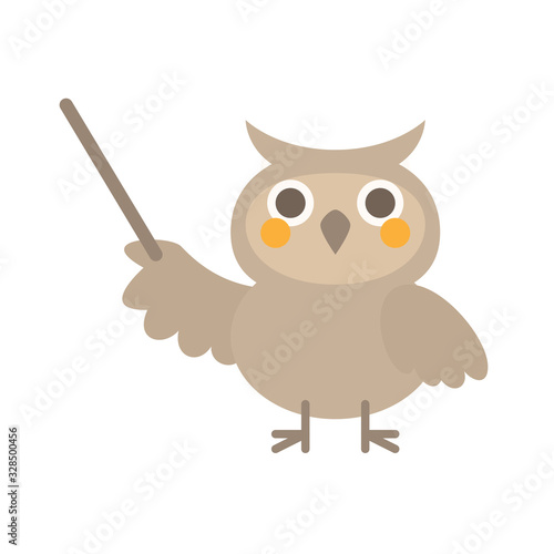 指示棒フクロウ真顔