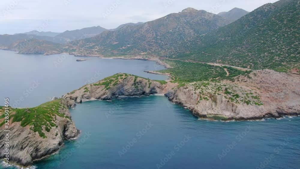 Aerial view of the beautiful mountains of Crete in Greece Aerial view of the beautiful mountains of Crete in Greece