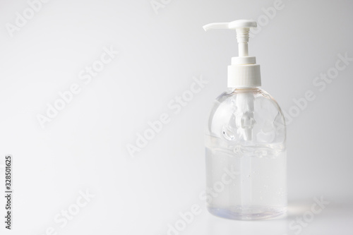 Alcohol gel for hand wash, cleaning and clear corona virus and bacteria, health care concept