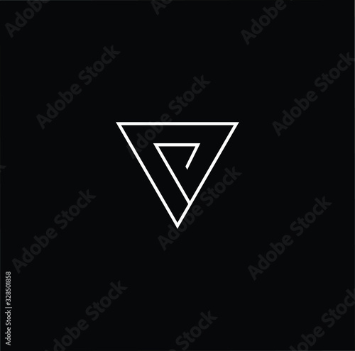 Initial based modern and minimal Logo. VP PV letter trendy fonts monogram icon symbol. Universal professional elegant luxury alphabet vector design