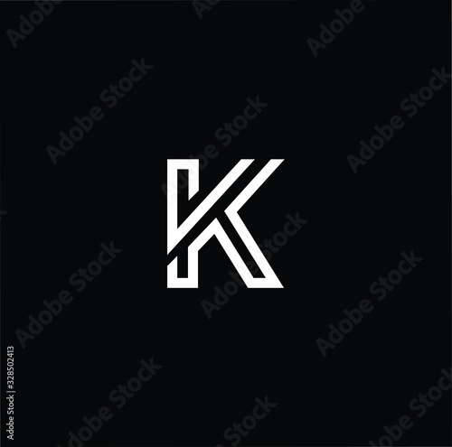 Initial based modern and minimal Logo. K KK SK KS letter trendy fonts monogram icon symbol. Universal professional elegant luxury alphabet vector design