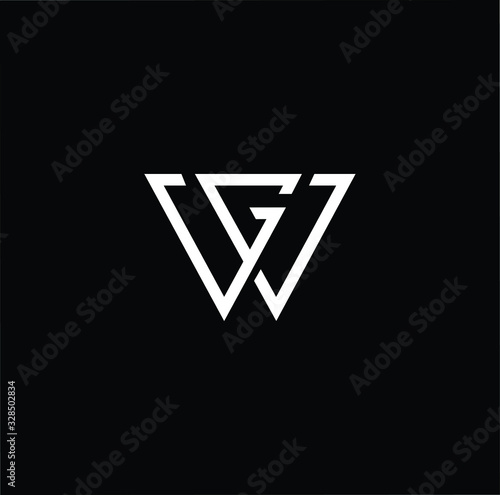 Initial based modern and minimal Logo. WG GW letter trendy fonts monogram icon symbol. Universal professional elegant luxury alphabet vector design