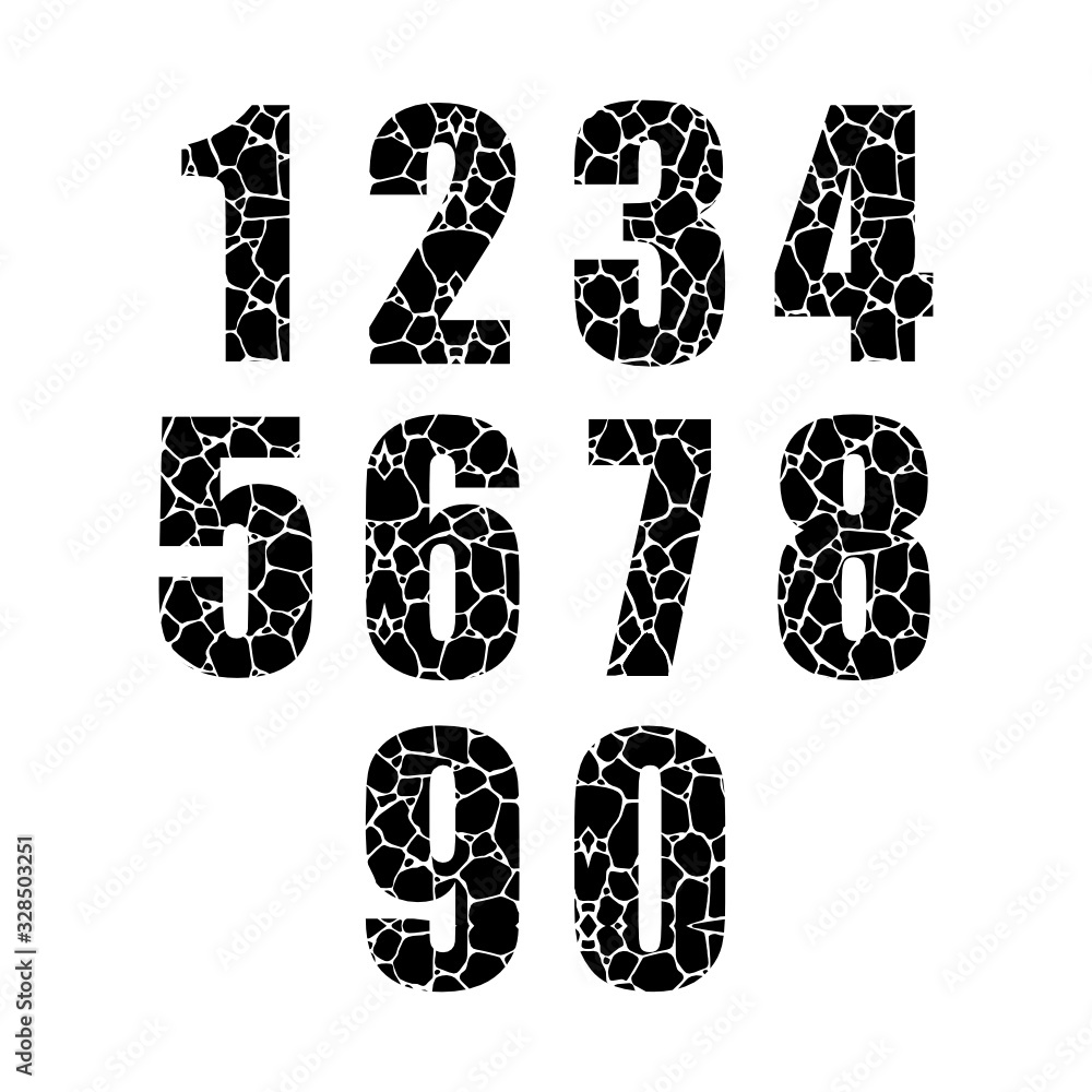 Numbers 1,2,3,4,5,6,7,8,9,0 letters. Numbers logo icons set. Vector illustration Numbers 1,2,3,4,5,6,7,8,9,0 letters. Numbers logo icons set. Vector illustration