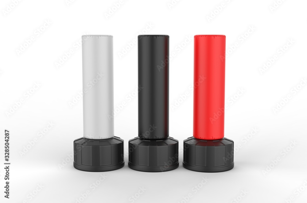 Blank Freestanding Punch Bag For Branding And Mock Up, 3d render illustration. Blank Freestanding Punch Bag For Branding And Mock Up, 3d render illustration.
