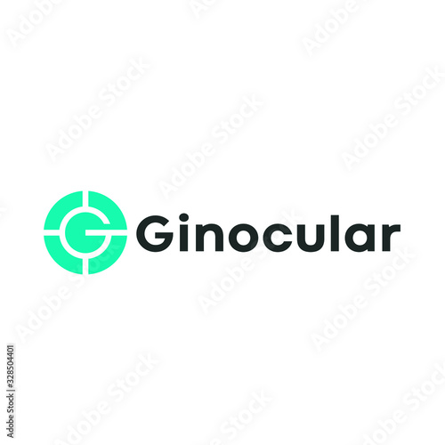 target logo with abstract G letter design concept for brand identity