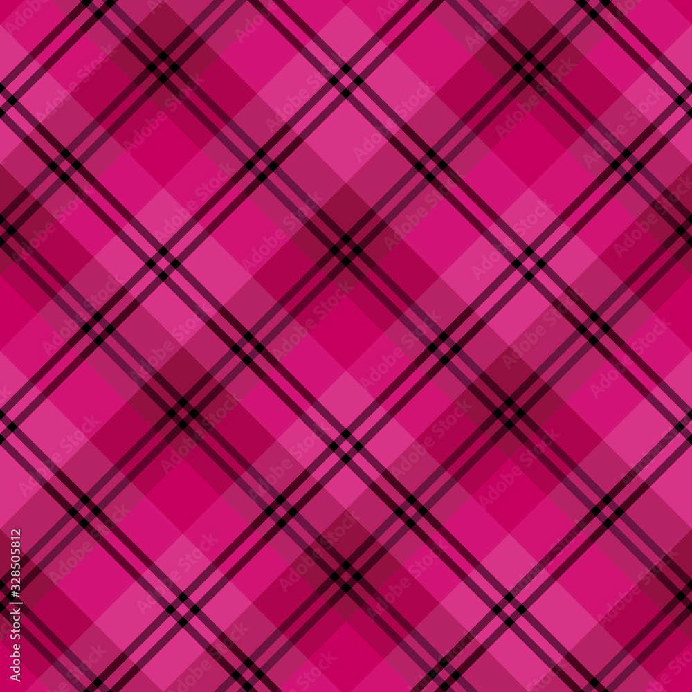 Seamless pattern in awesome bright pink and black colors for plaid, fabric, textile, clothes, tablecloth and other things. Vector image. 2 Seamless pattern in awesome bright pink and black colors for plaid, fabric, textile, clothes, tablecloth and other things. Vector image. 2