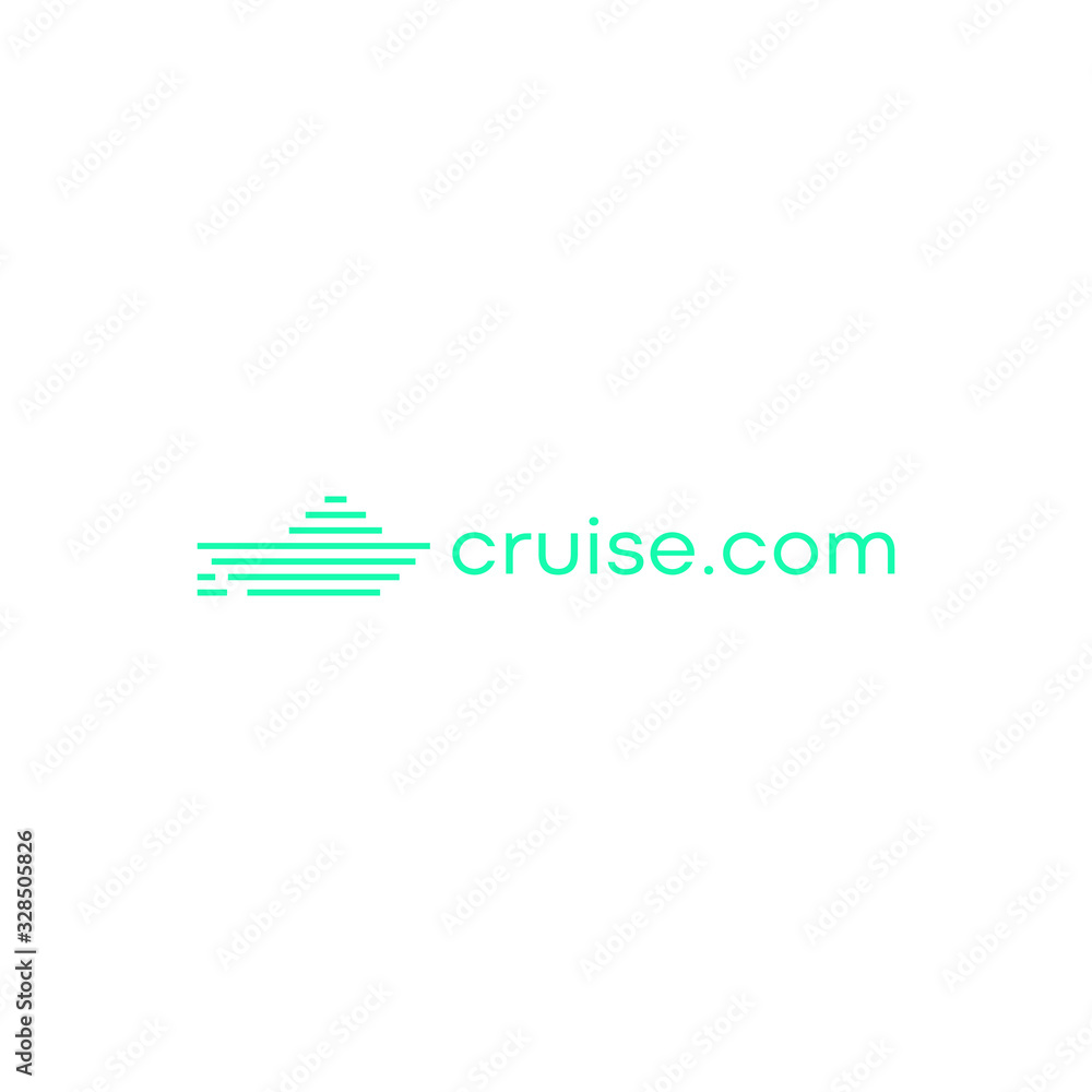 ship logo with abstract concept and line vector design ship logo with abstract concept and line vector design