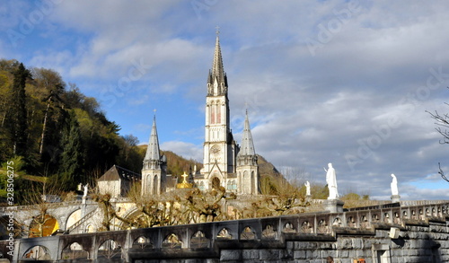 Sanctuary of the Mother of God in Lourdes - pilgrimage center photo