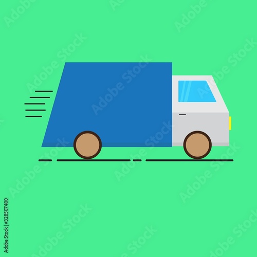 The Shipping Car graphic design vector ilustration