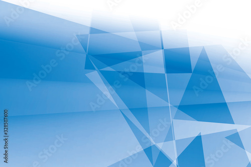 Vector abstract geometric blue and white color background. 