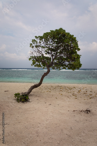 View from Hulhumale island at Male Atoll in Maldives. photo