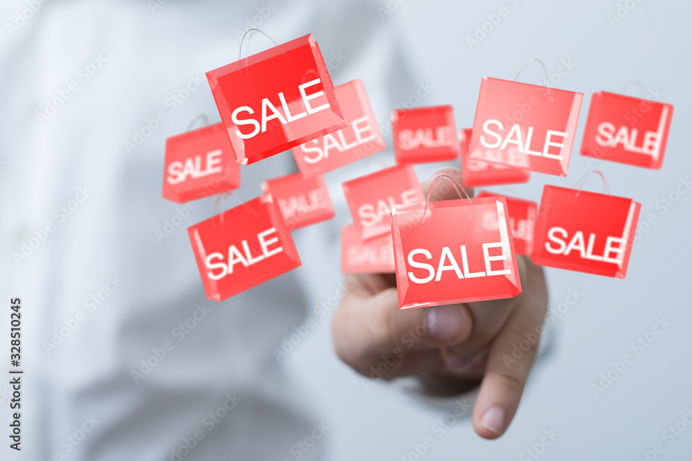 Discount and commission concept 3d Discount and commission concept 3d