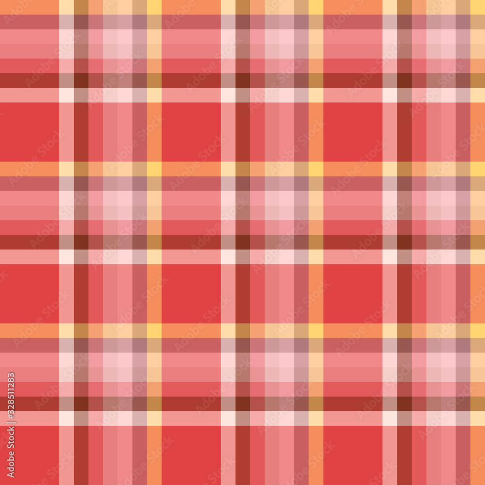 Seamless pattern in awesome cozy red, pink and yellow colors for plaid, fabric, textile, clothes, tablecloth and other things. Vector image. Seamless pattern in awesome cozy red, pink and yellow colors for plaid, fabric, textile, clothes, tablecloth and other things. Vector image.