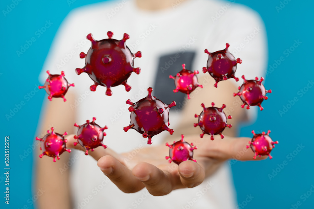 mikro digital epidemic corona virus nCoV , Novel Coronavirus 19-NCP. nCoV denoted is single-stranded RNA virus 3d. mikro digital epidemic corona virus nCoV , Novel Coronavirus 19-NCP. nCoV denoted is single-stranded RNA virus 3d.