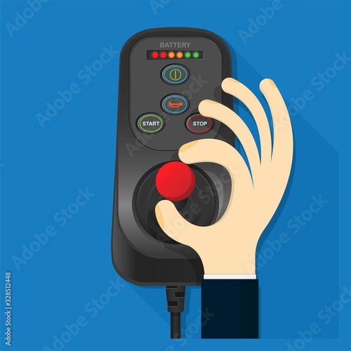 handle Control Joystick Industrial Crane Machine Wheelchair