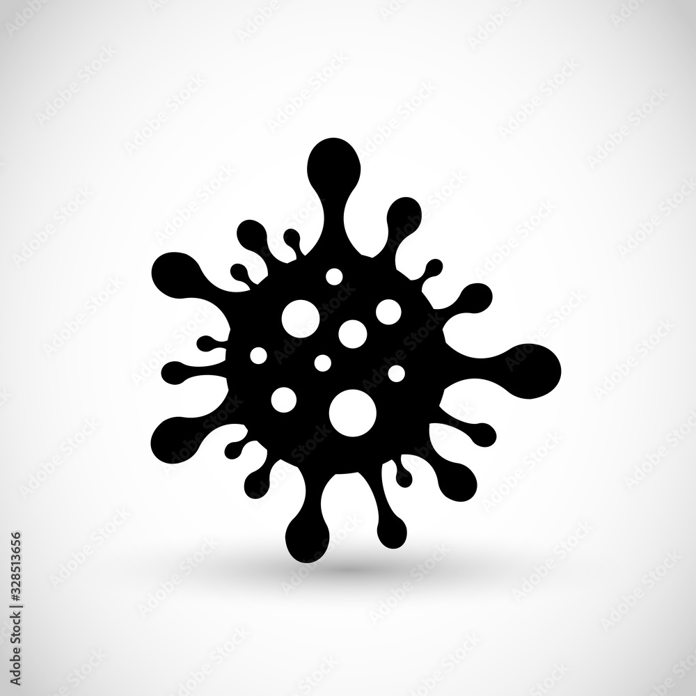 Coronavirus vector icon sign Coronavirus vector icon sign