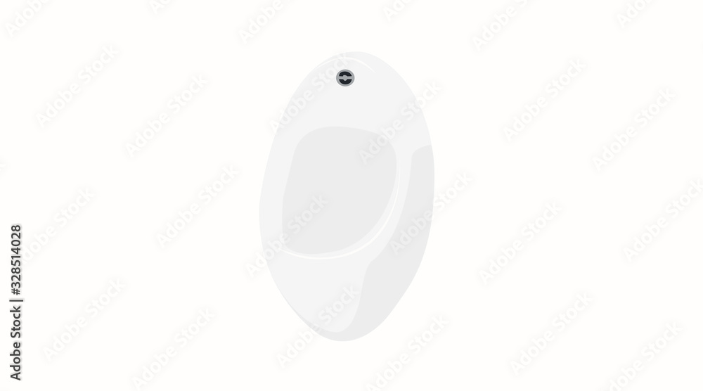 Vector Isolated Illustration of a Urinal Vector Isolated Illustration of a Urinal
