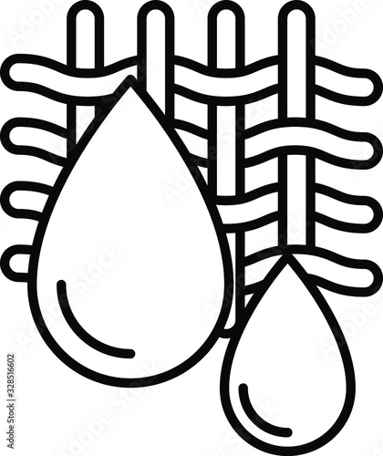 Quick drying icon, vector illustration