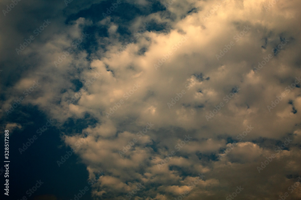 Obraz premium white clouds on blue sky ,nature cloud