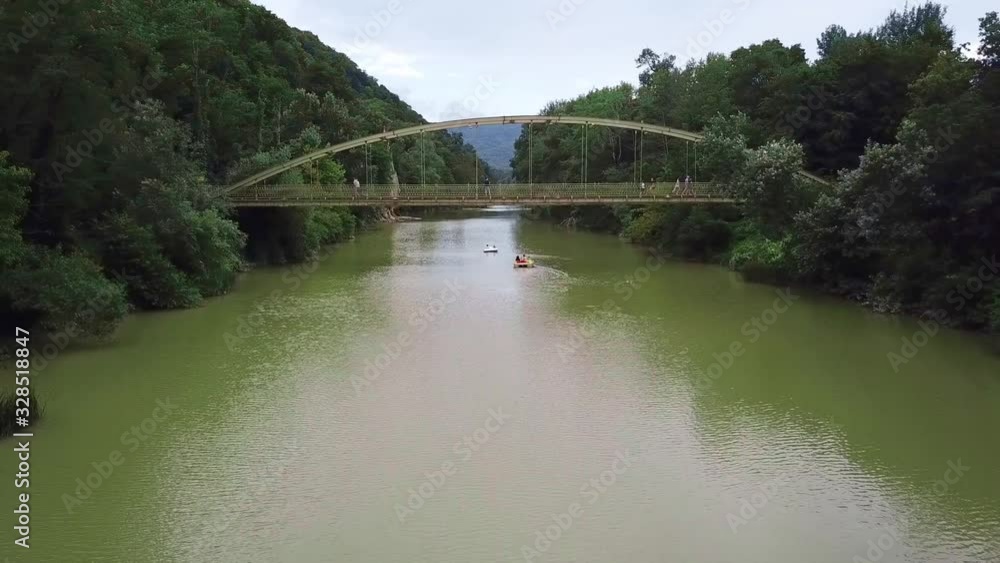 Goryachy Kluch, Schastliviy bridge, river Psekups Goryachy Kluch, Schastliviy bridge, river Psekups