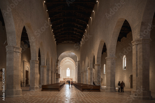 The basilica of Santa Maria di Collemaggio is a religious building in L Aquila  located just outside the city walls  on the homonymous hill. 