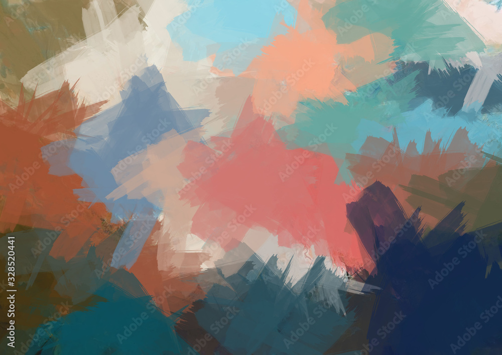 Fototapeta premium colorful gradient color abstract background with rough paper texture