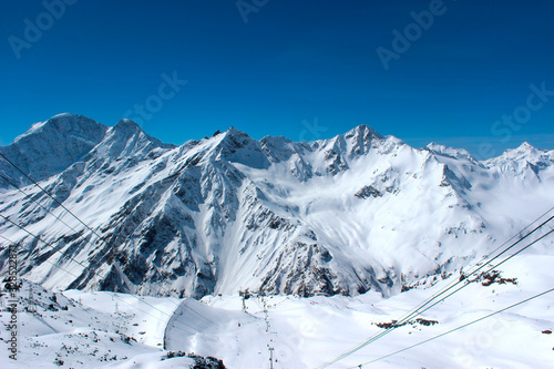 caucasus mountains& elbrus region. highest in europe