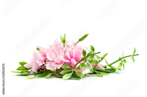 pink bouquet  flowers isolated on white background