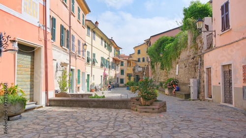Il centro storico di Ameglia  in Liguria