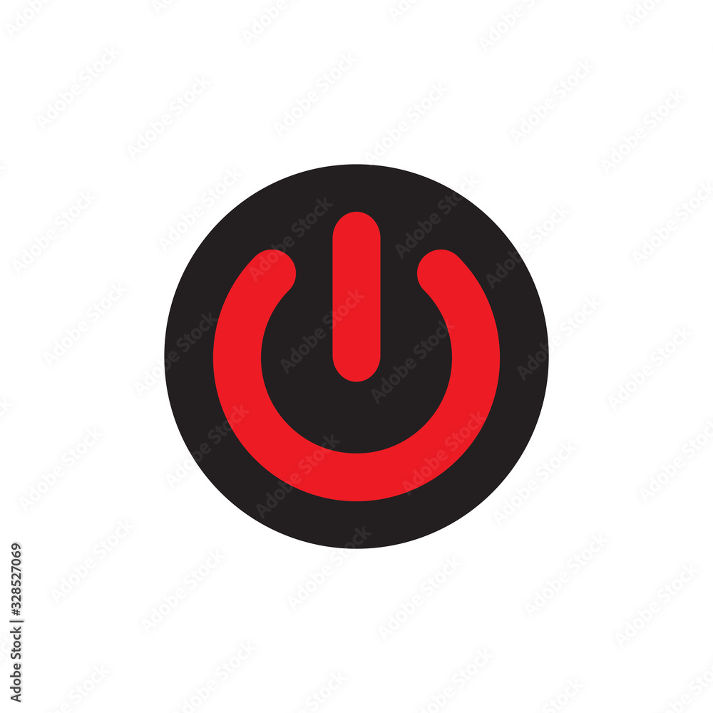 turn off,on icon vector template turn off,on icon vector template